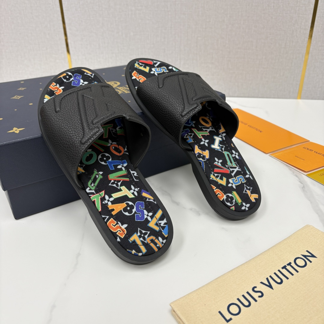 💋💍L家夏季新品  路易-威登    L*V  PORTOFINO 凉拖   官方   7,050   
