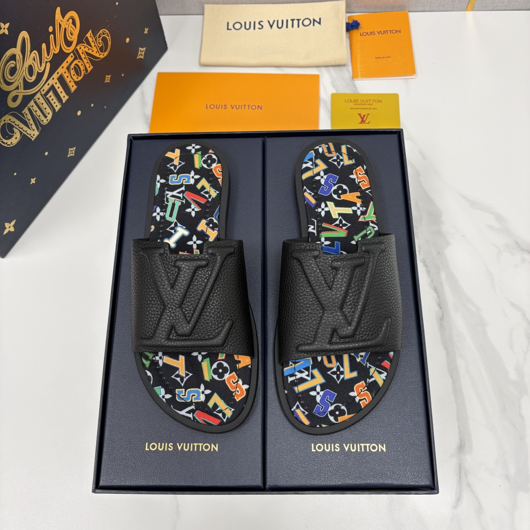 💋💍L家夏季新品  路易-威登    L*V  PORTOFINO 凉拖   官方   7,050   