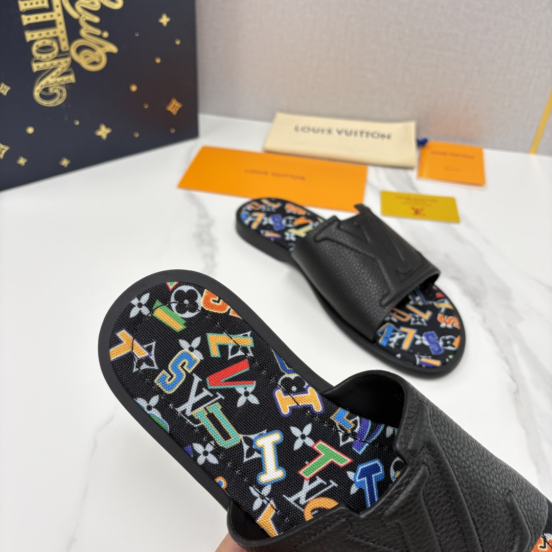💋💍L家夏季新品  路易-威登    L*V  PORTOFINO 凉拖   官方   7,050   