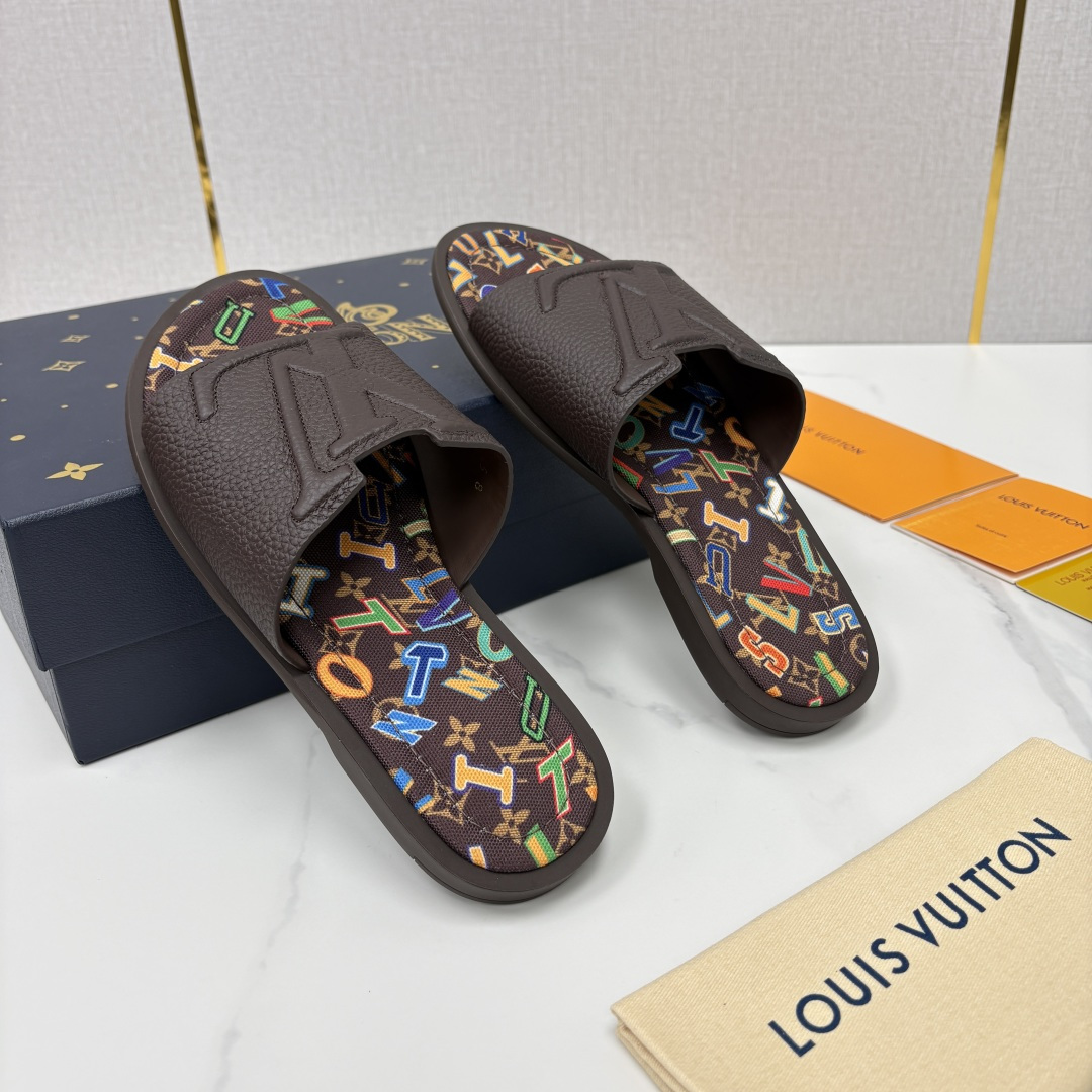 💋💍L家夏季新品  路易-威登    L*V  PORTOFINO 凉拖   官方   7,050   