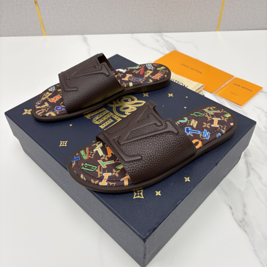 💋💍L家夏季新品  路易-威登    L*V  PORTOFINO 凉拖   官方   7,050   