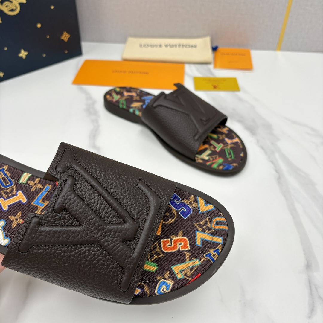 💋💍L家夏季新品  路易-威登    L*V  PORTOFINO 凉拖   官方   7,050   