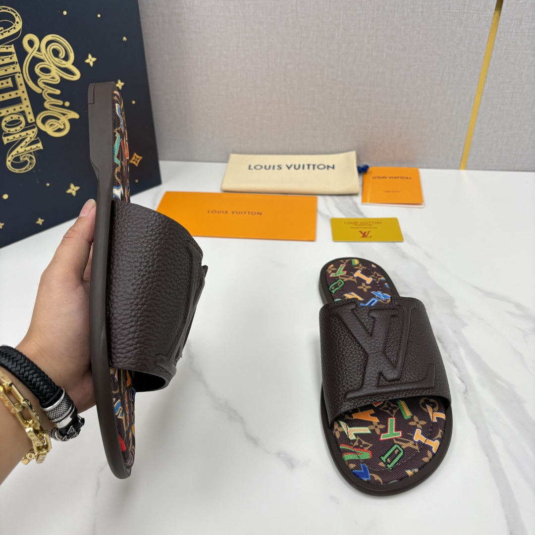 💋💍L家夏季新品  路易-威登    L*V  PORTOFINO 凉拖   官方   7,050   