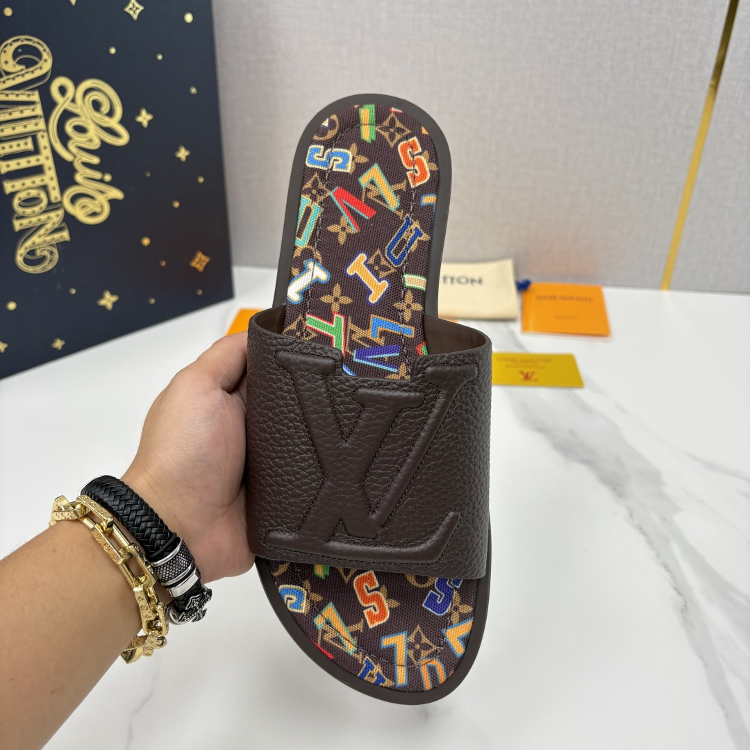 💋💍L家夏季新品  路易-威登    L*V  PORTOFINO 凉拖   官方   7,050   