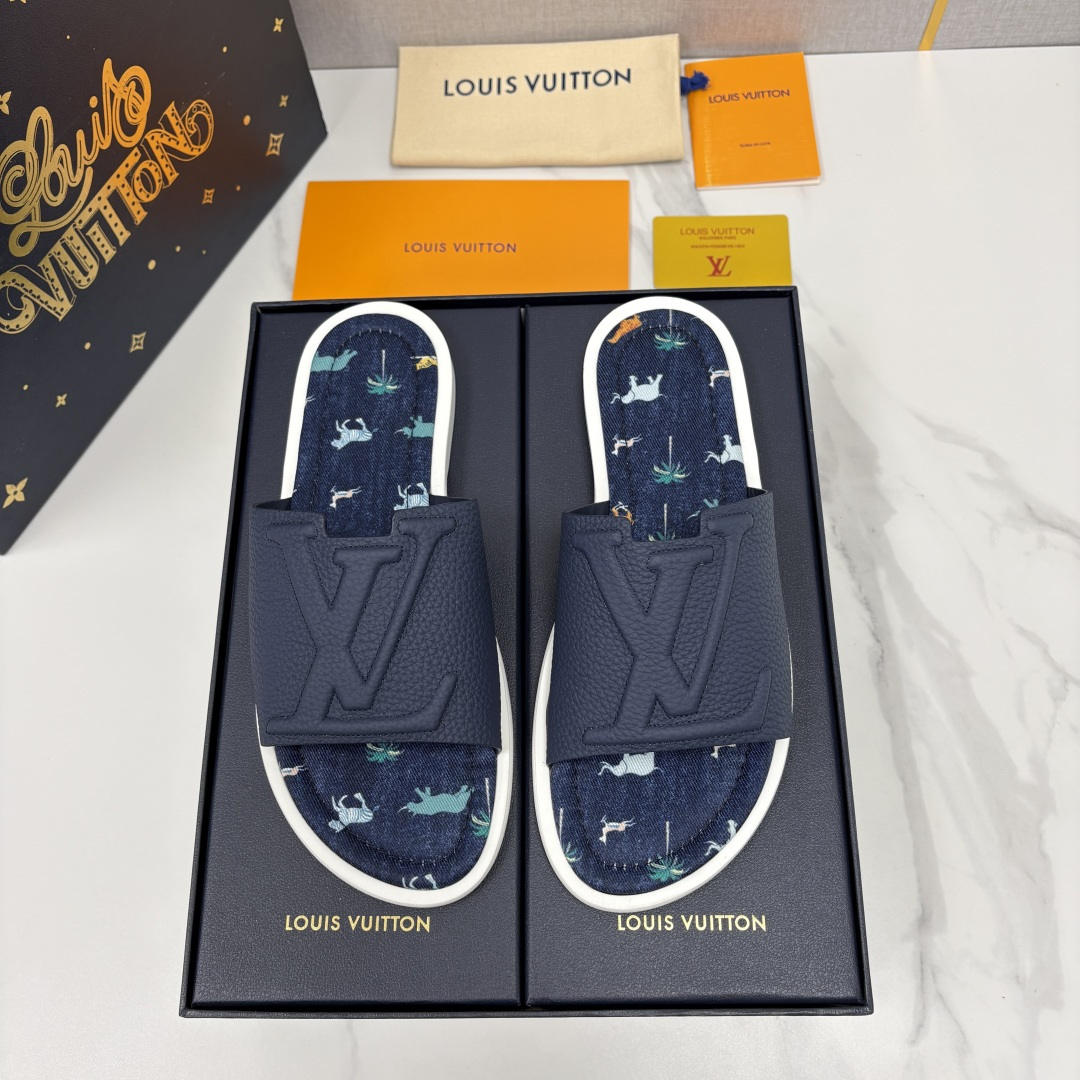 💋💍L家夏季新品  路易-威登    L*V  PORTOFINO 凉拖   官方   7,050   