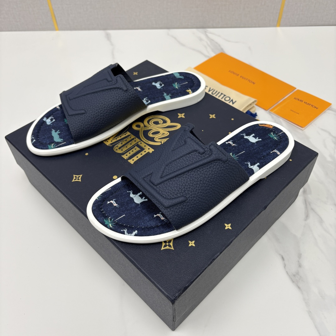 💋💍L家夏季新品  路易-威登    L*V  PORTOFINO 凉拖   官方   7,050   