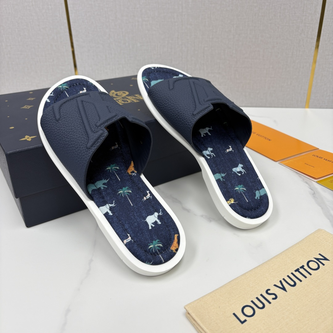 💋💍L家夏季新品  路易-威登    L*V  PORTOFINO 凉拖   官方   7,050   