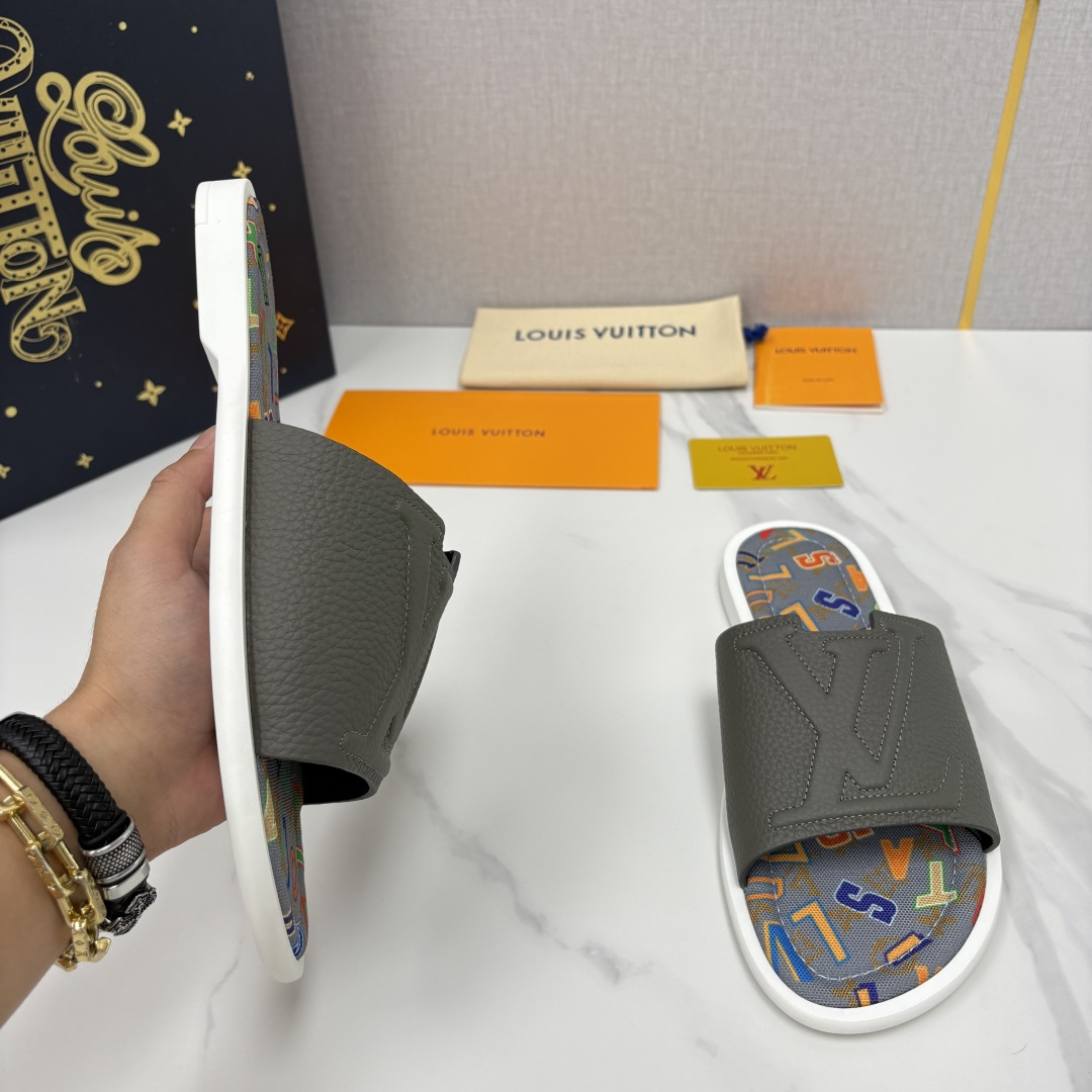 💋💍L家夏季新品  路易-威登    L*V  PORTOFINO 凉拖   官方   7,050   