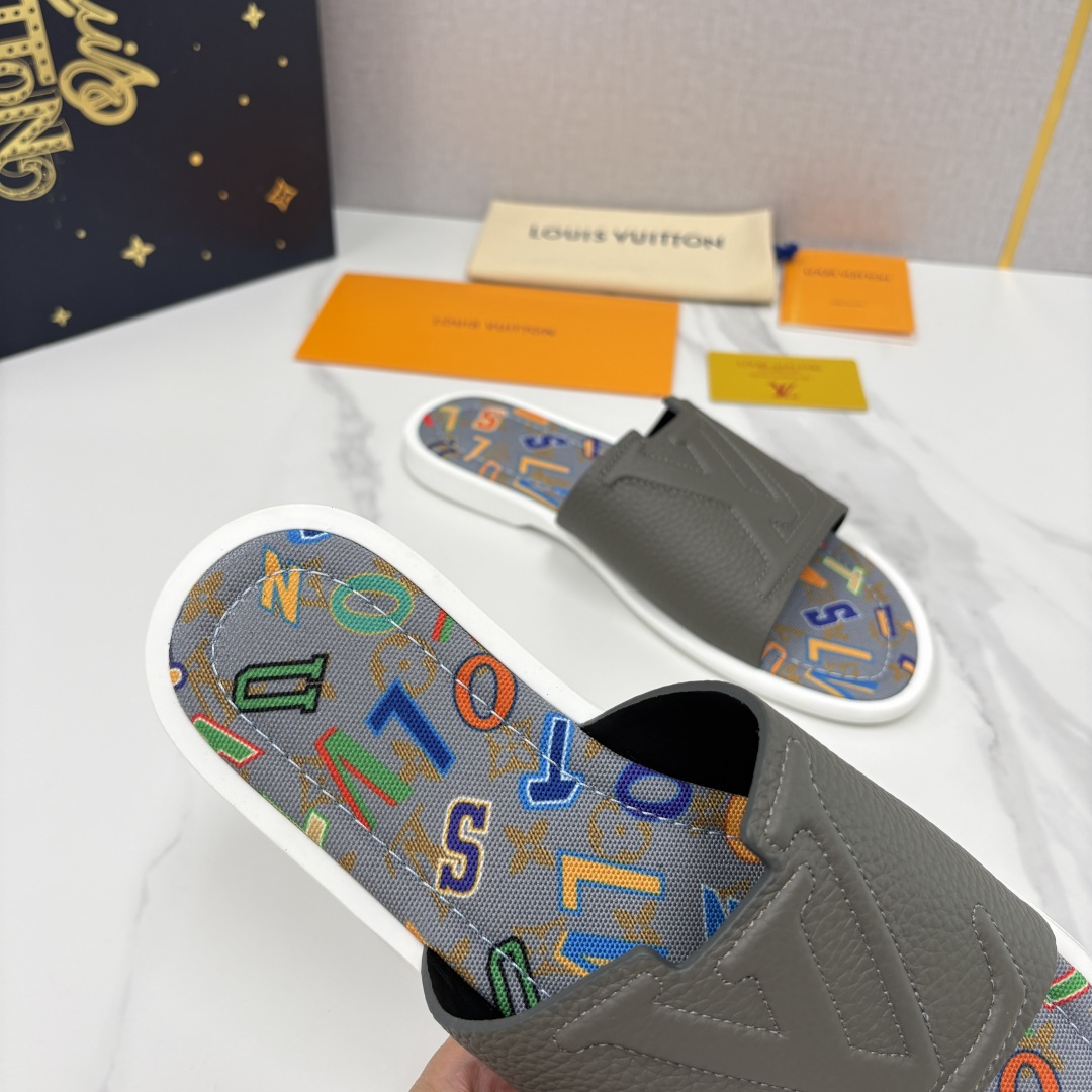 💋💍L家夏季新品  路易-威登    L*V  PORTOFINO 凉拖   官方   7,050   