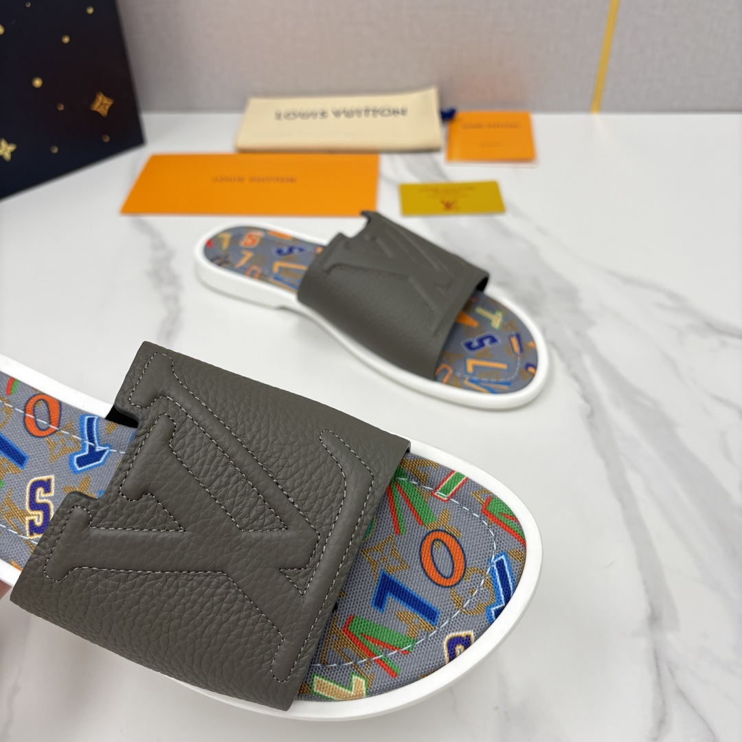 💋💍L家夏季新品  路易-威登    L*V  PORTOFINO 凉拖   官方   7,050   
