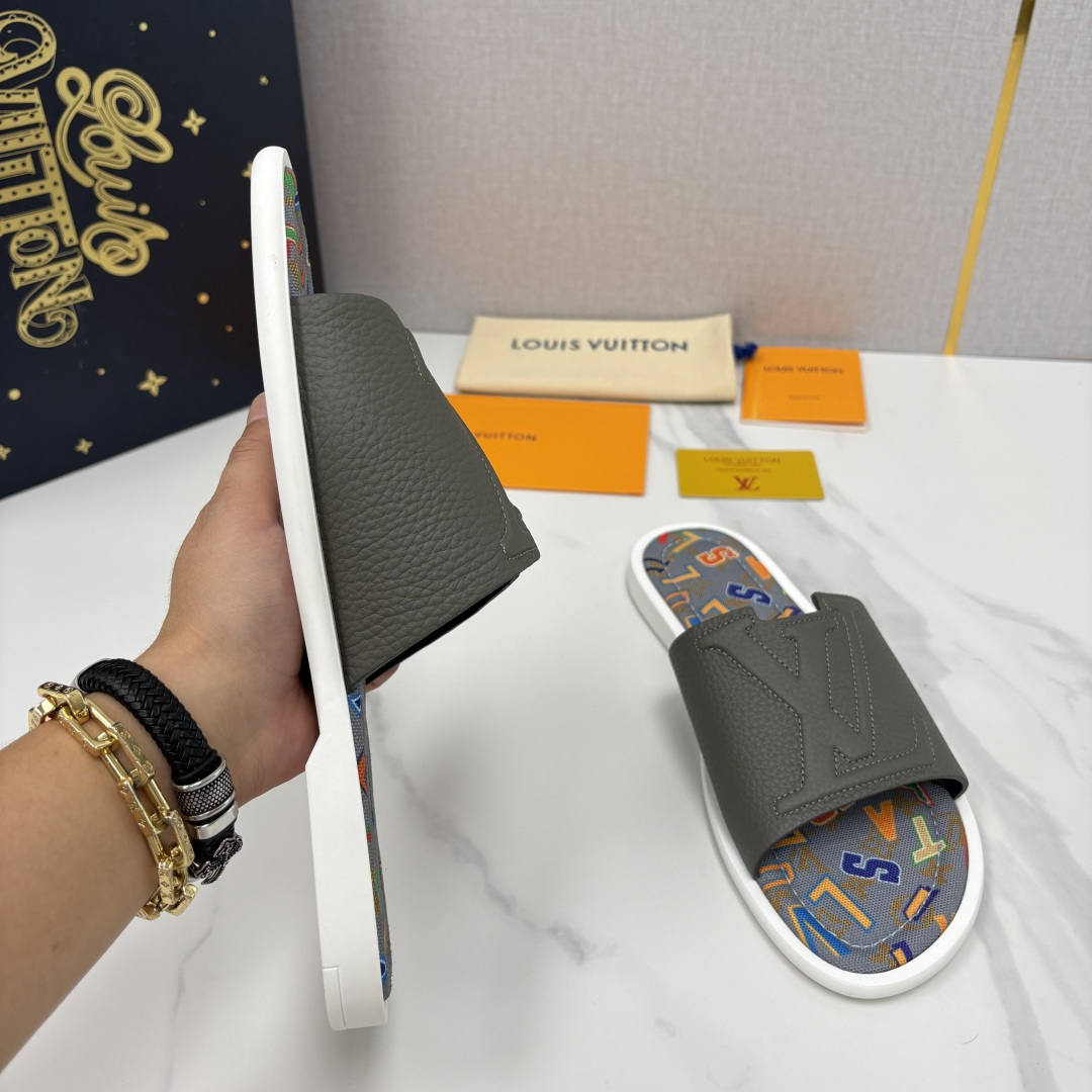 💋💍L家夏季新品  路易-威登    L*V  PORTOFINO 凉拖   官方   7,050   