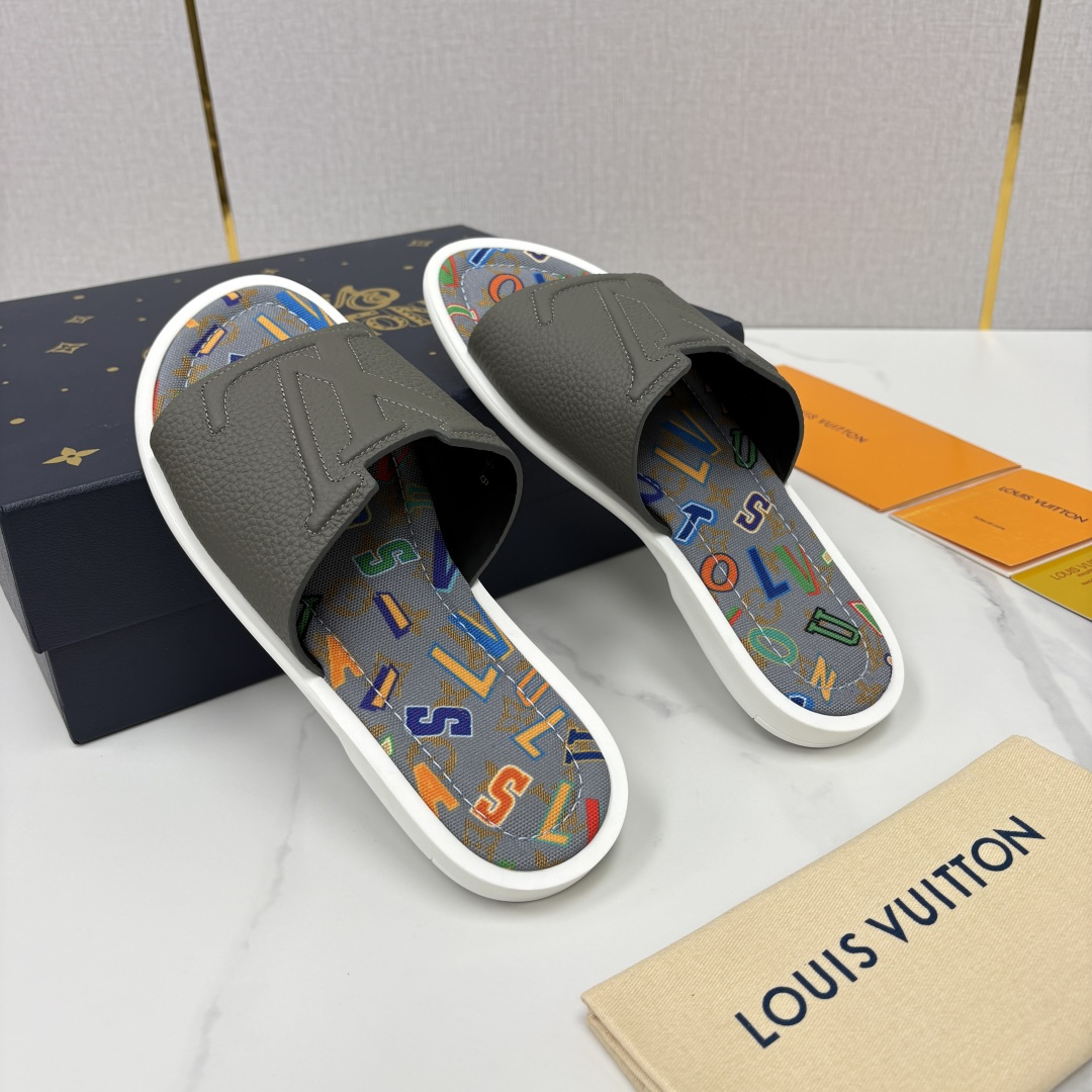 💋💍L家夏季新品  路易-威登    L*V  PORTOFINO 凉拖   官方   7,050   
