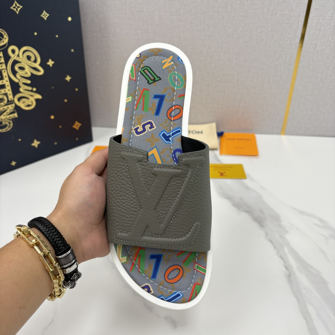 💋💍L家夏季新品  路易-威登    L*V  PORTOFINO 凉拖   官方   7,050   