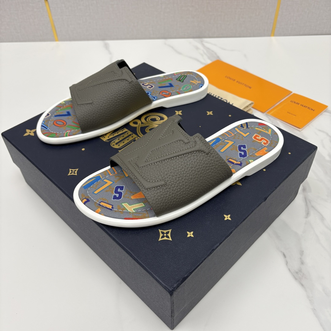💋💍L家夏季新品  路易-威登    L*V  PORTOFINO 凉拖   官方   7,050   