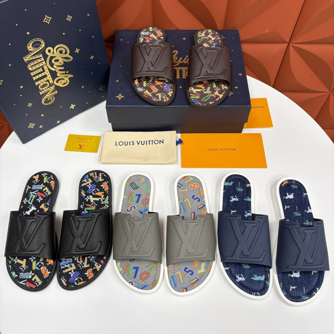 💋💍L家夏季新品  路易-威登    L*V  PORTOFINO 凉拖   官方   7,050   