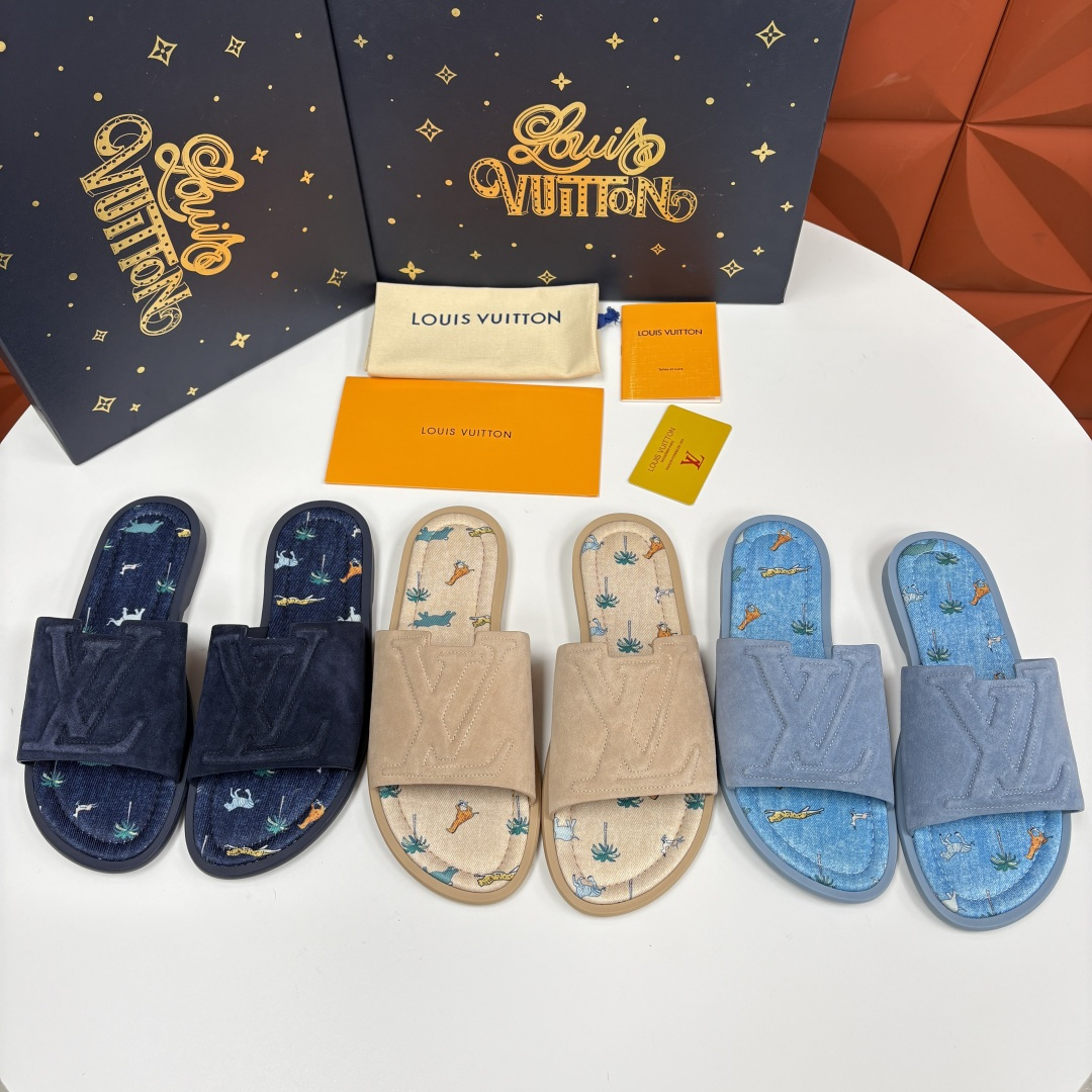 💋💍L家夏季新品  路易-威登    L*V  PORTOFINO 凉拖   官方   7,050   