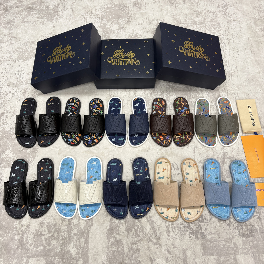 💋💍L家夏季新品  路易-威登    L*V  PORTOFINO 凉拖   官方   7,050   