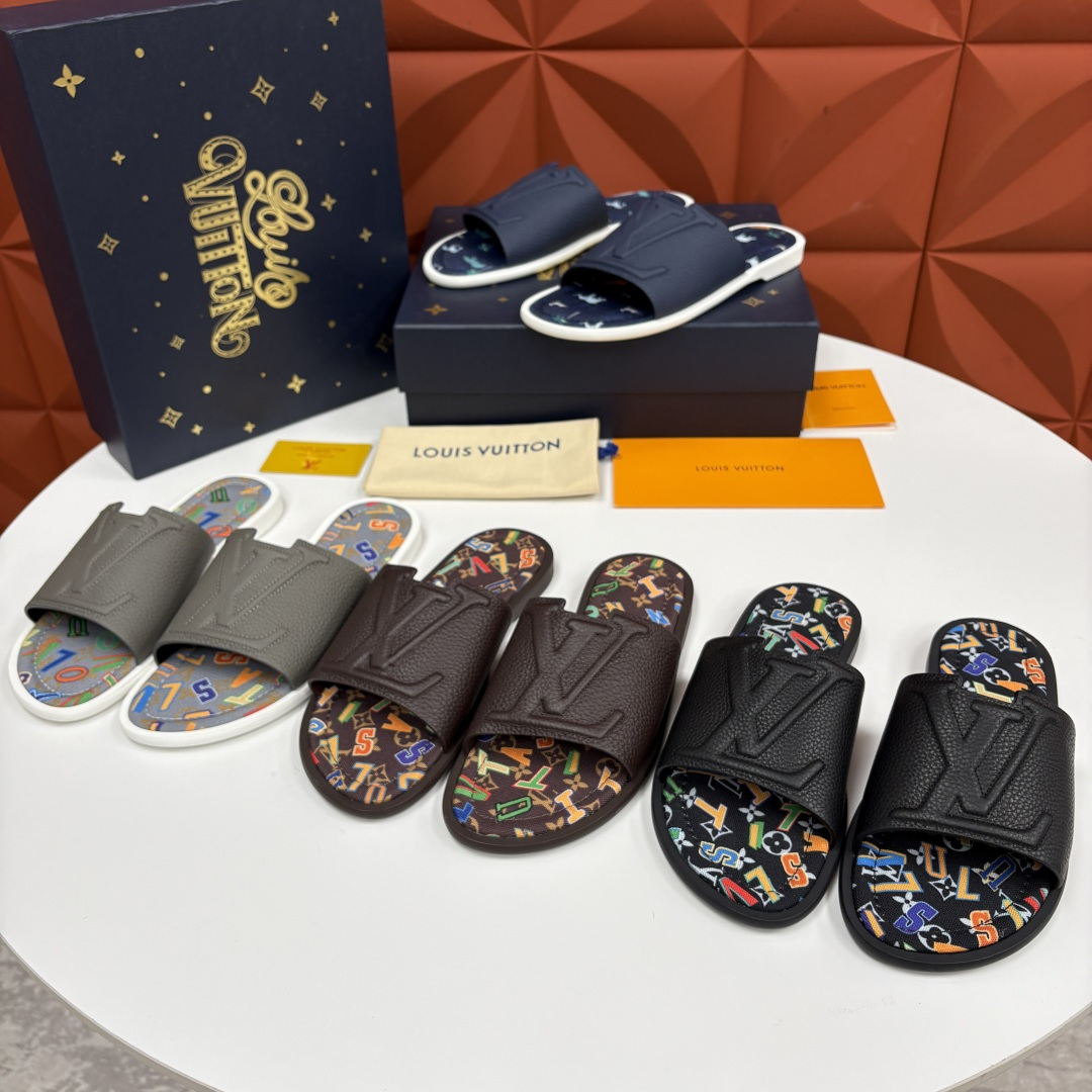 💋💍L家夏季新品  路易-威登    L*V  PORTOFINO 凉拖   官方   7,050   