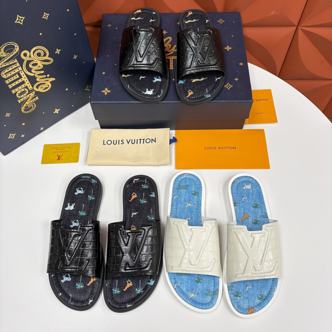 💋💍L家夏季新品  路易-威登    L*V  PORTOFINO 凉拖   官方   7,050   
