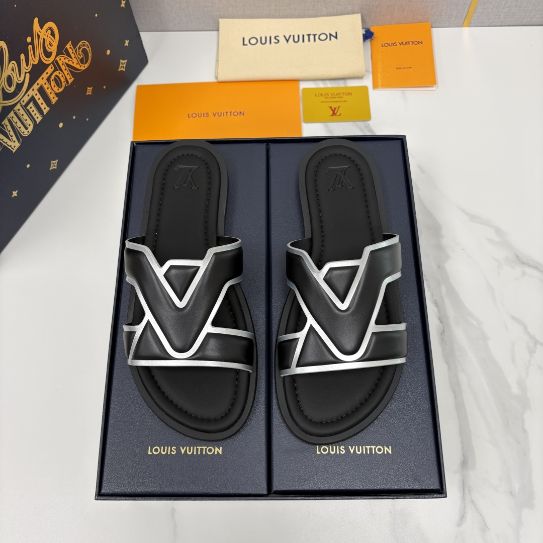 💋💍L家夏季新品  路易-威登    L*V  PORTOFINO 凉拖   官方   7,050   