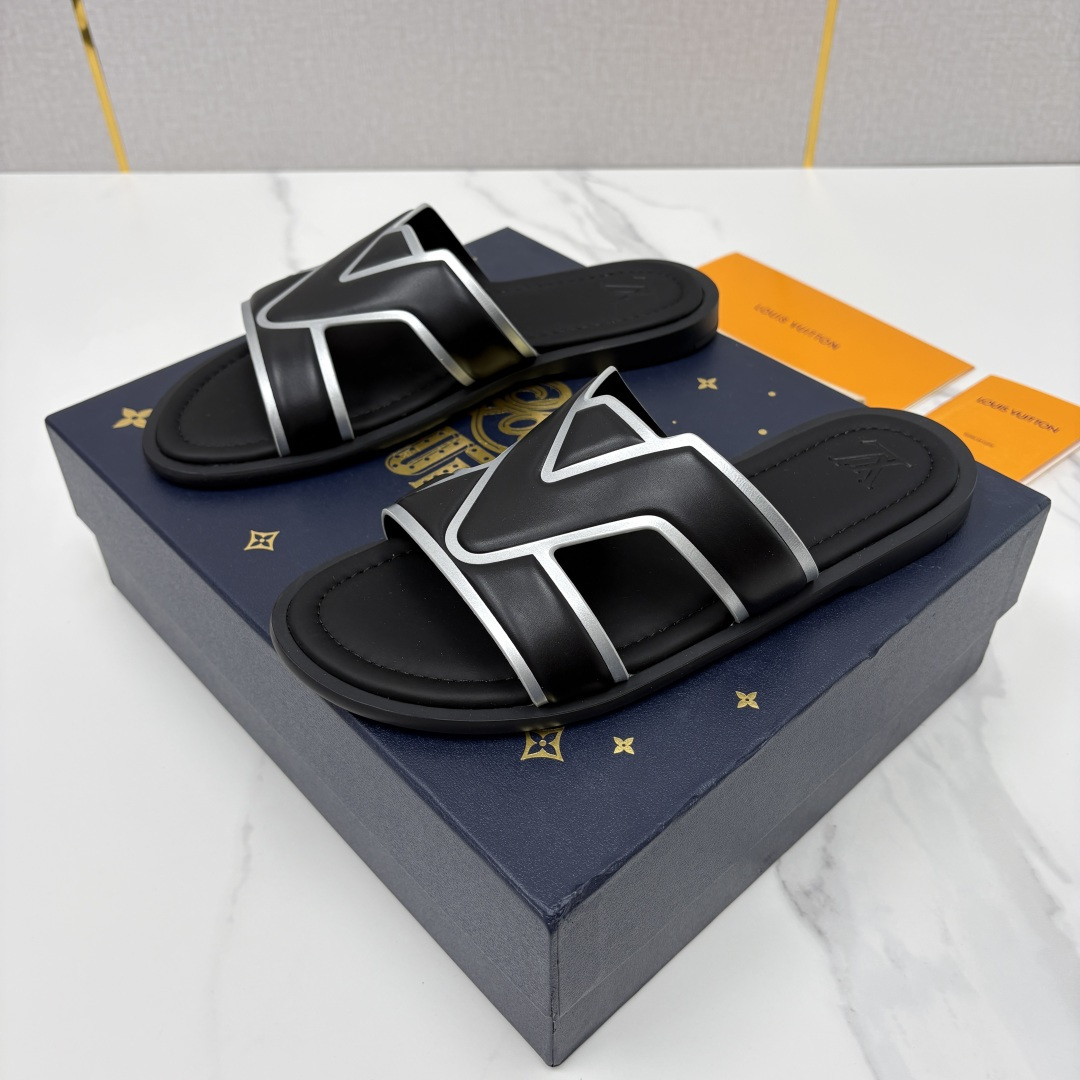 💋💍L家夏季新品  路易-威登    L*V  PORTOFINO 凉拖   官方   7,050   