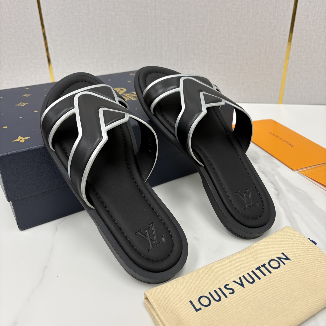 💋💍L家夏季新品  路易-威登    L*V  PORTOFINO 凉拖   官方   7,050   