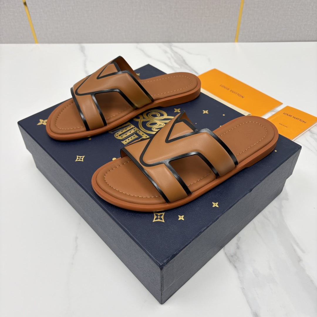 💋💍L家夏季新品  路易-威登    L*V  PORTOFINO 凉拖   官方   7,050   