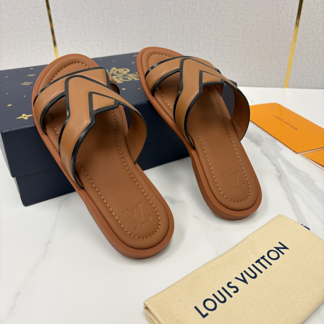 💋💍L家夏季新品  路易-威登    L*V  PORTOFINO 凉拖   官方   7,050   