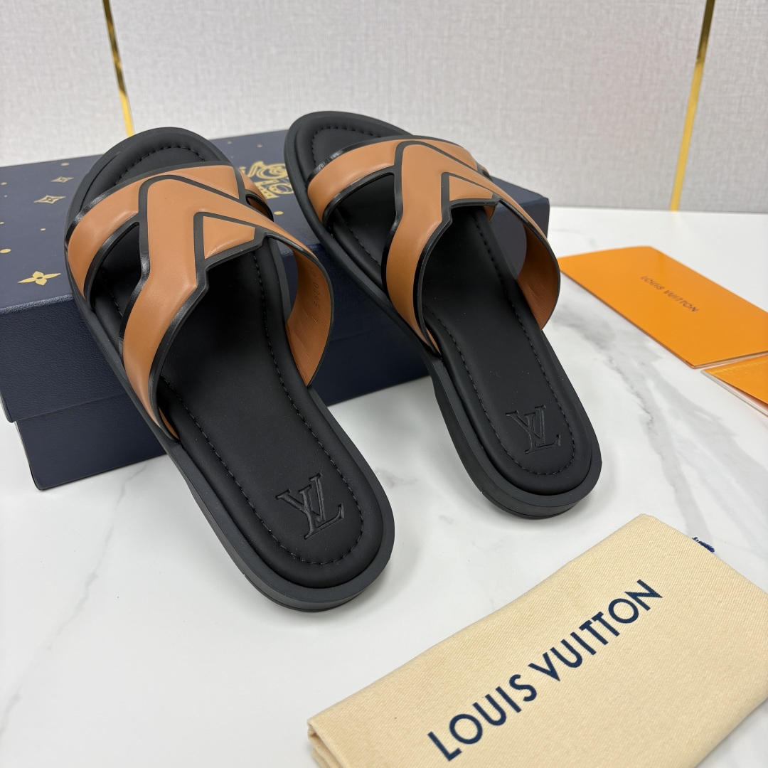 💋💍L家夏季新品  路易-威登    L*V  PORTOFINO 凉拖   官方   7,050   