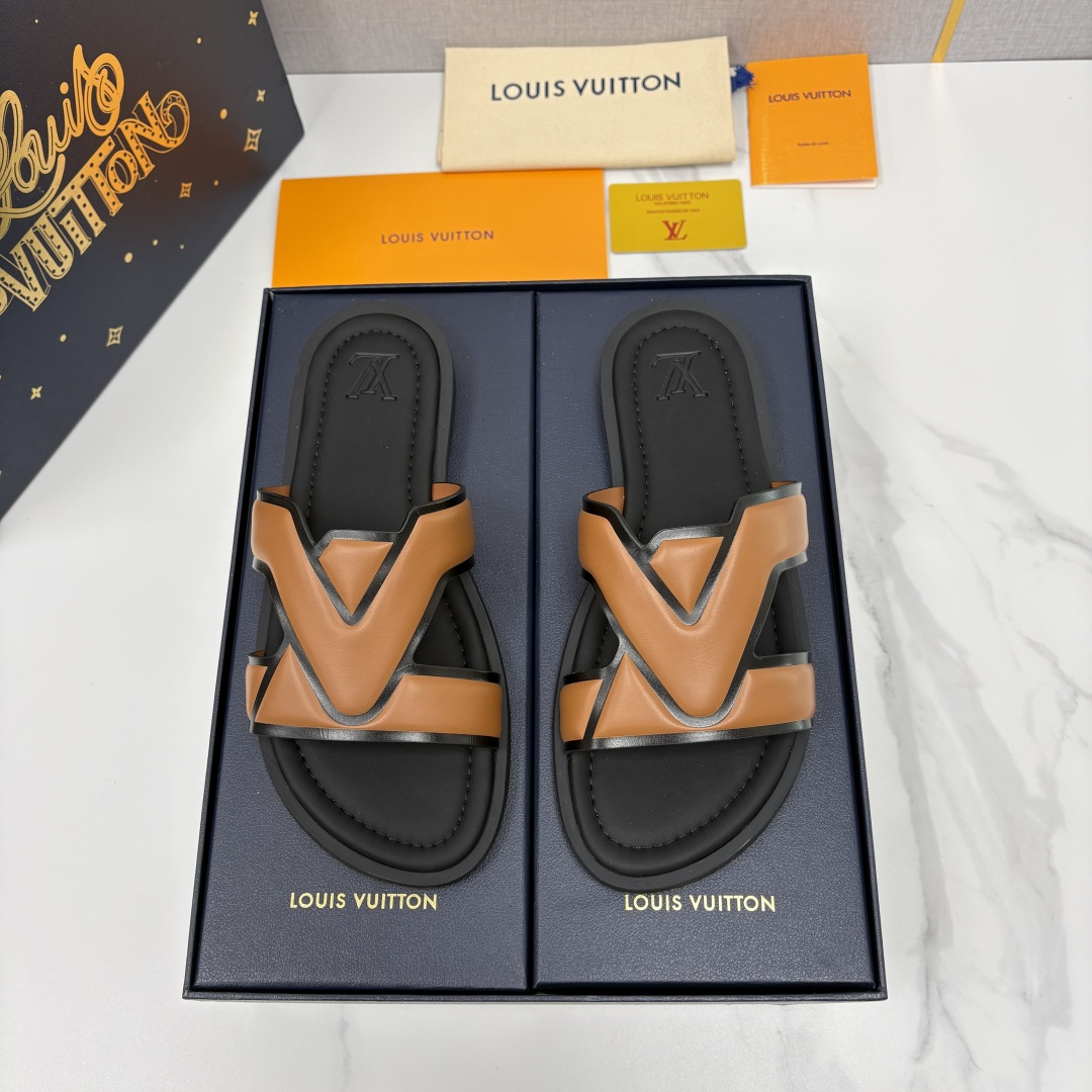 💋💍L家夏季新品  路易-威登    L*V  PORTOFINO 凉拖   官方   7,050   