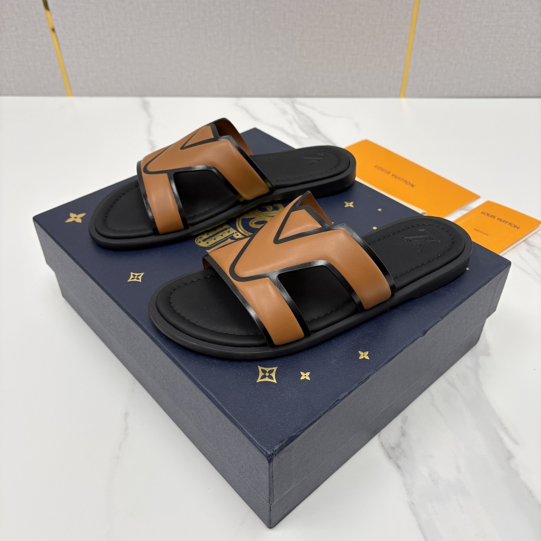 💋💍L家夏季新品  路易-威登    L*V  PORTOFINO 凉拖   官方   7,050   