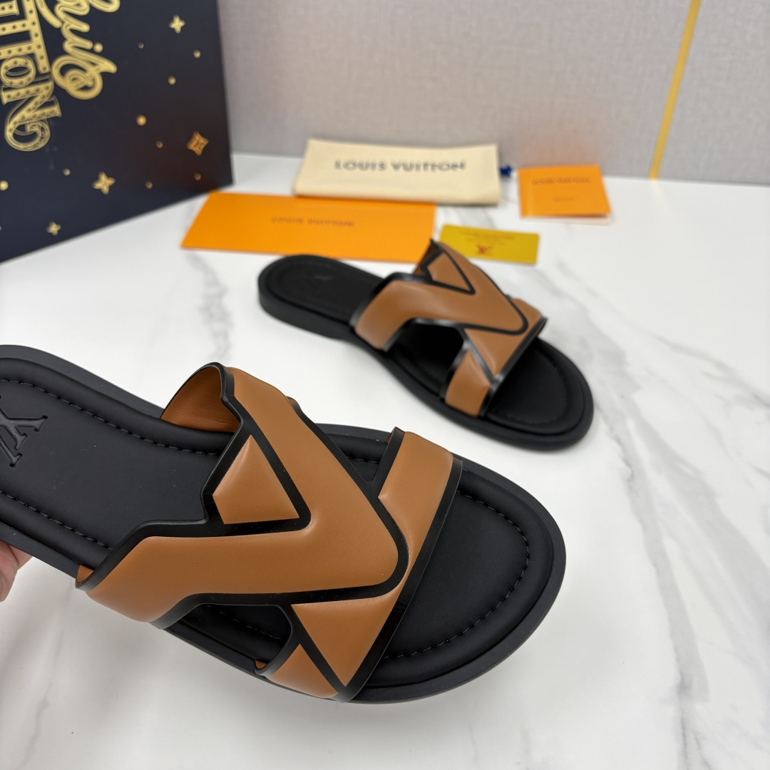💋💍L家夏季新品  路易-威登    L*V  PORTOFINO 凉拖   官方   7,050   