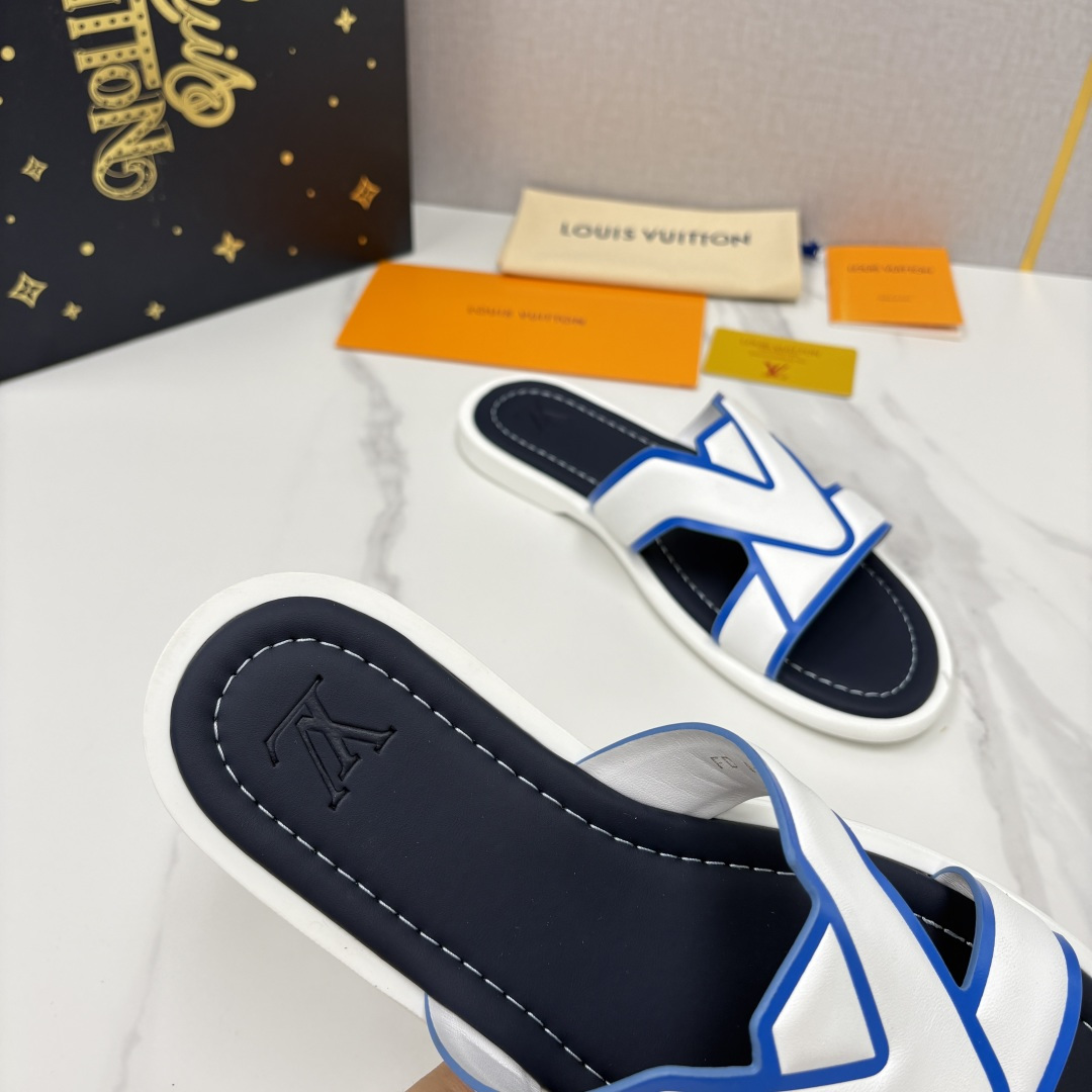 💋💍L家夏季新品  路易-威登    L*V  PORTOFINO 凉拖   官方   7,050   