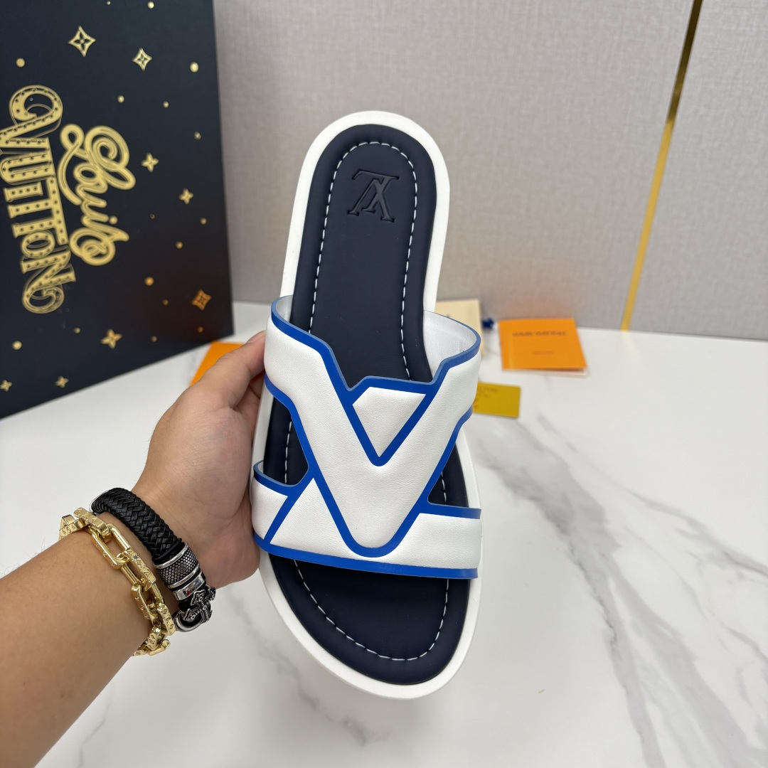 💋💍L家夏季新品  路易-威登    L*V  PORTOFINO 凉拖   官方   7,050   
