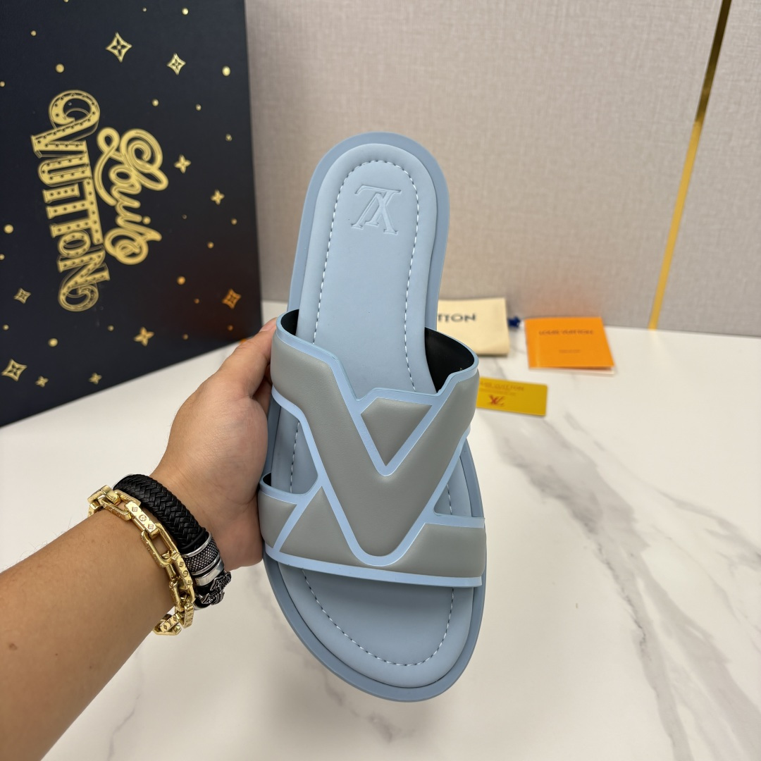 💋💍L家夏季新品  路易-威登    L*V  PORTOFINO 凉拖   官方   7,050   