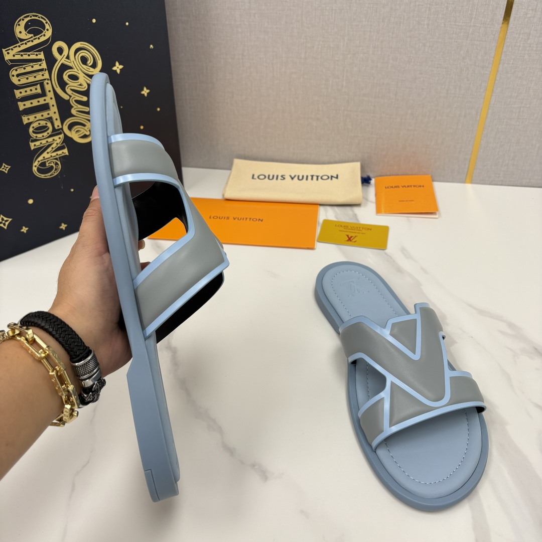 💋💍L家夏季新品  路易-威登    L*V  PORTOFINO 凉拖   官方   7,050   