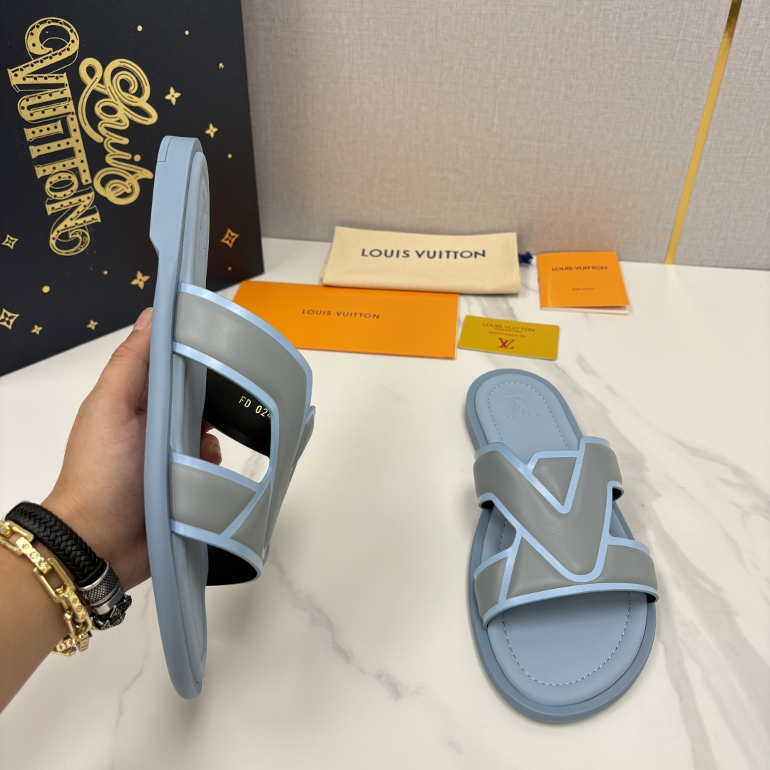 💋💍L家夏季新品  路易-威登    L*V  PORTOFINO 凉拖   官方   7,050   