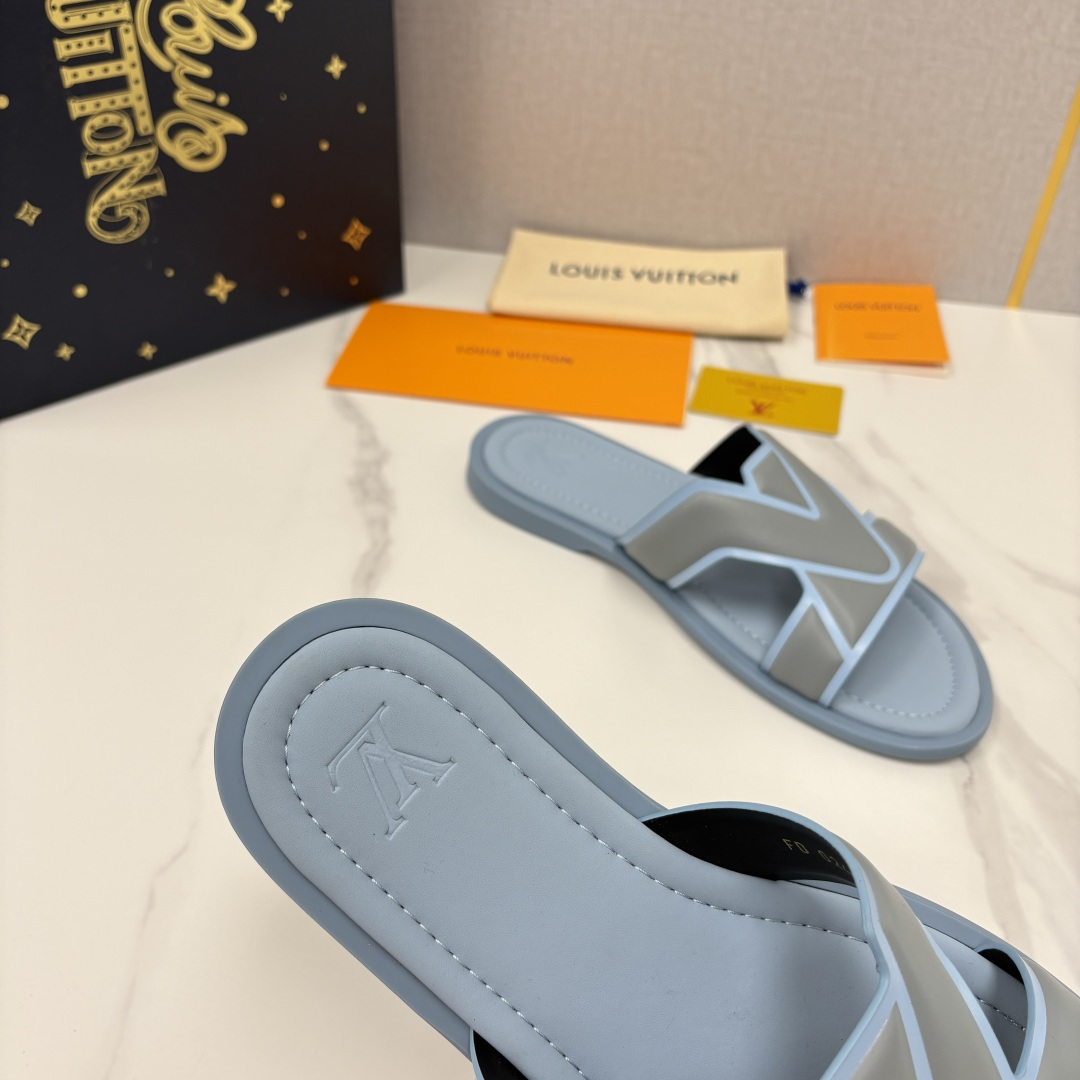 💋💍L家夏季新品  路易-威登    L*V  PORTOFINO 凉拖   官方   7,050   