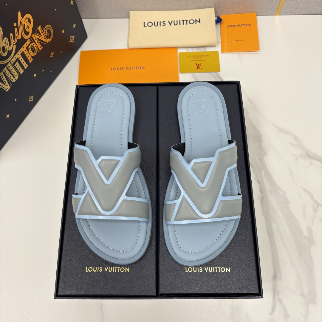 💋💍L家夏季新品  路易-威登    L*V  PORTOFINO 凉拖   官方   7,050   