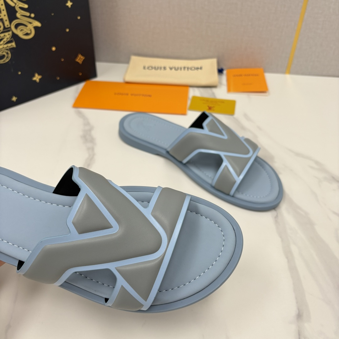 💋💍L家夏季新品  路易-威登    L*V  PORTOFINO 凉拖   官方   7,050   