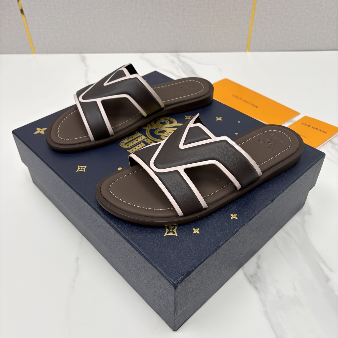 💋💍L家夏季新品  路易-威登    L*V  PORTOFINO 凉拖   官方   7,050   