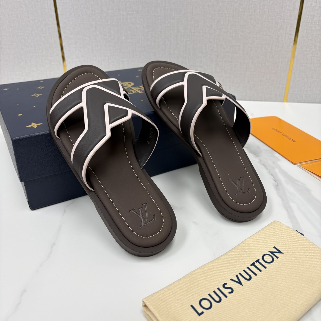 💋💍L家夏季新品  路易-威登    L*V  PORTOFINO 凉拖   官方   7,050   