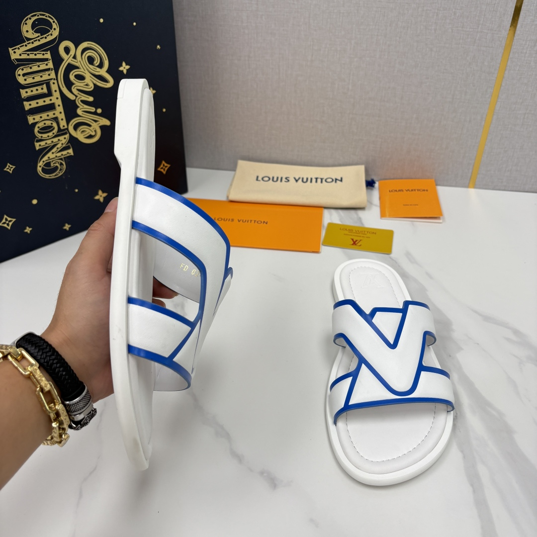 💋💍L家夏季新品  路易-威登    L*V  PORTOFINO 凉拖   官方   7,050   