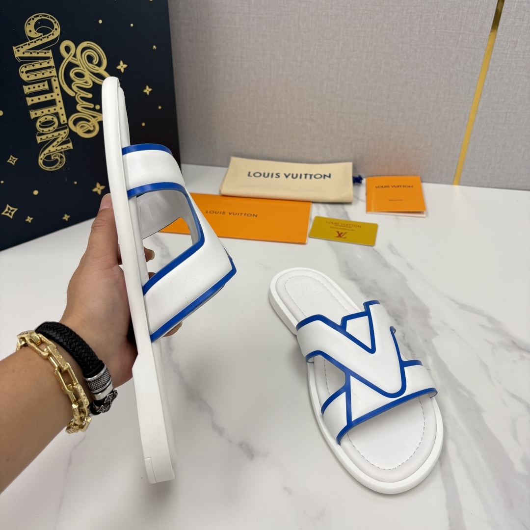 💋💍L家夏季新品  路易-威登    L*V  PORTOFINO 凉拖   官方   7,050   