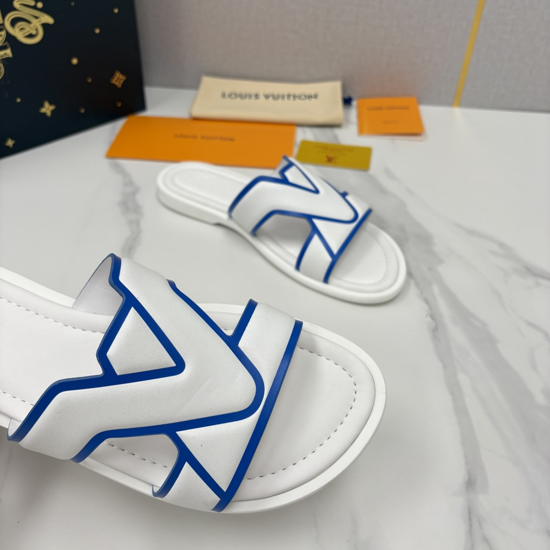 💋💍L家夏季新品  路易-威登    L*V  PORTOFINO 凉拖   官方   7,050   