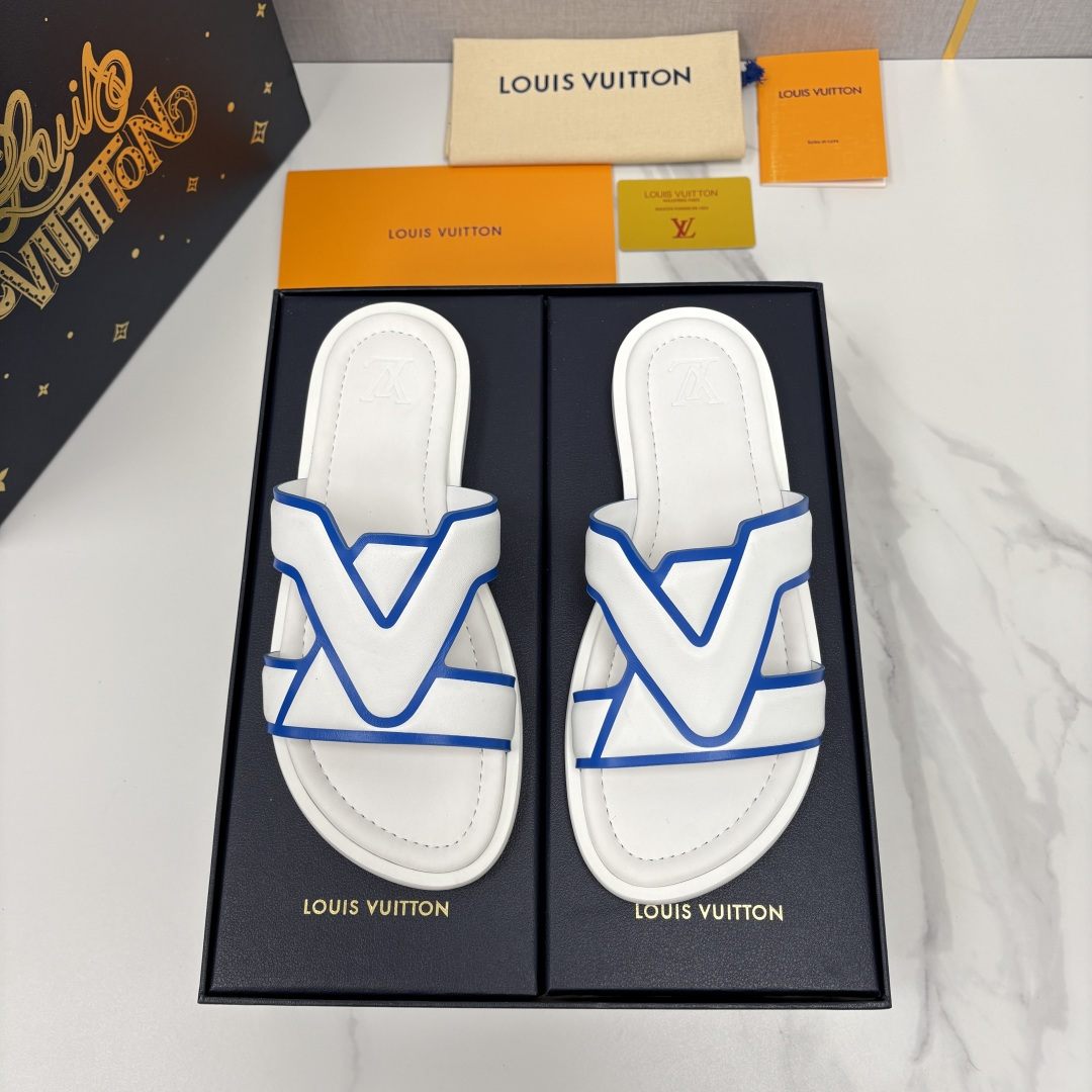 💋💍L家夏季新品  路易-威登    L*V  PORTOFINO 凉拖   官方   7,050   