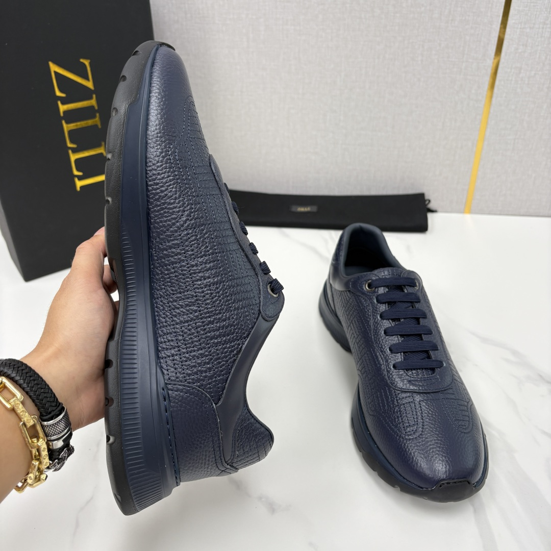 💋💍ZL家新品  Zill* 兹-利  是1970创立的法国奢侈男装品牌   缝线装饰男士休闲运动鞋当法
