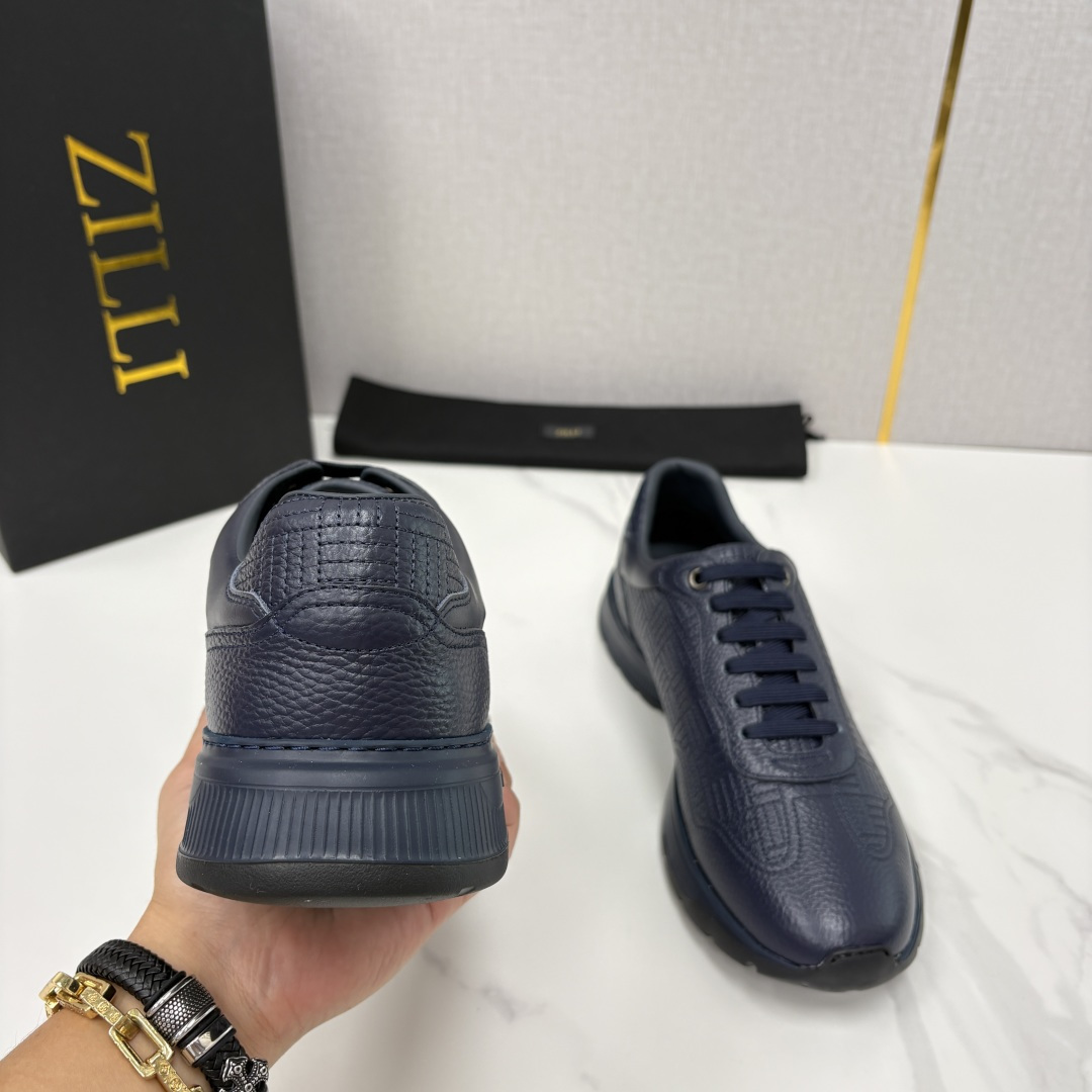 💋💍ZL家新品  Zill* 兹-利  是1970创立的法国奢侈男装品牌   缝线装饰男士休闲运动鞋当法