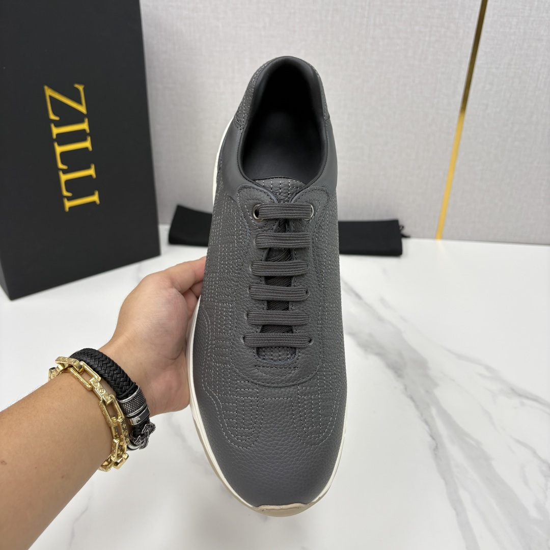 💋💍ZL家新品  Zill* 兹-利  是1970创立的法国奢侈男装品牌   缝线装饰男士休闲运动鞋当法