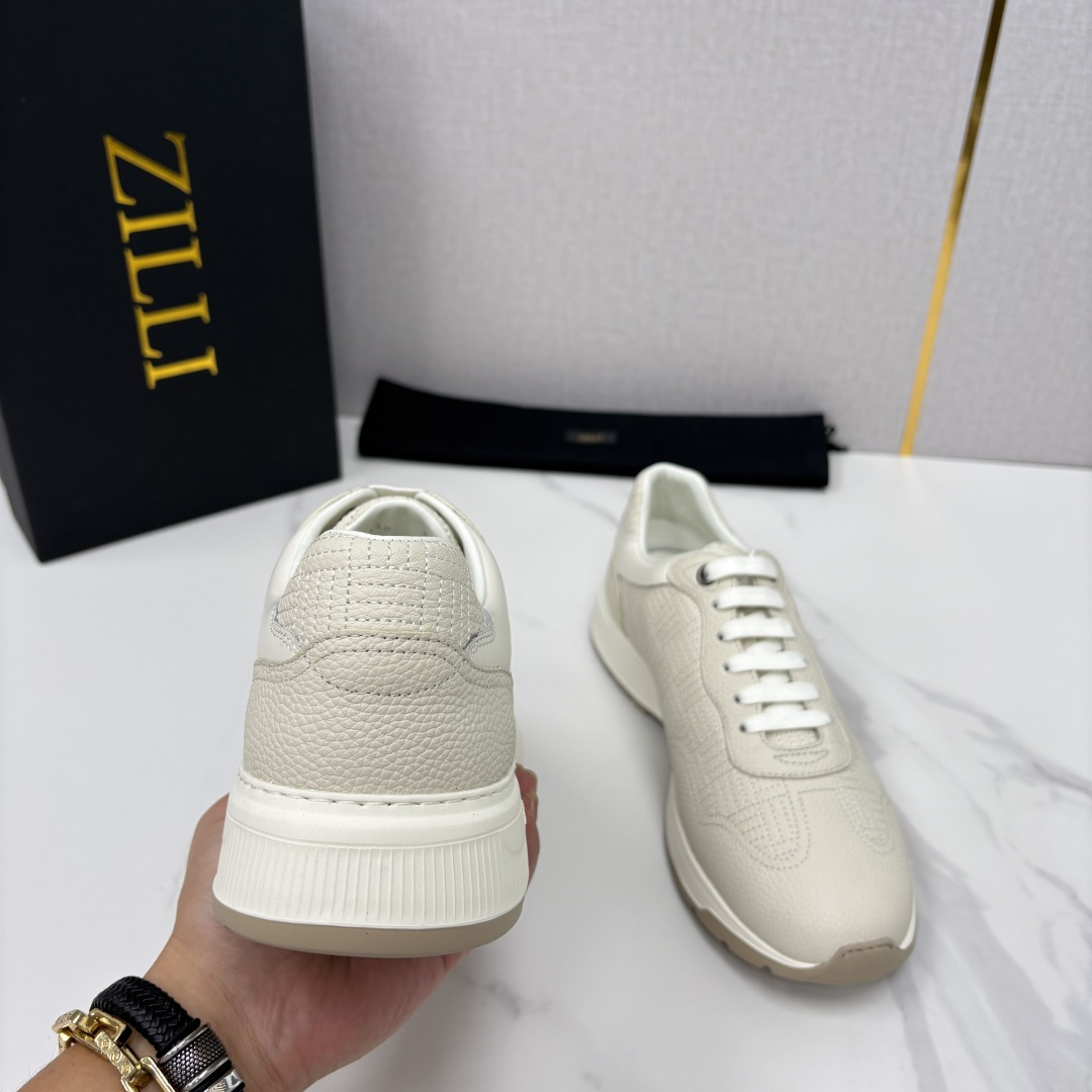 💋💍ZL家新品  Zill* 兹-利  是1970创立的法国奢侈男装品牌   缝线装饰男士休闲运动鞋当法